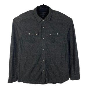 Banana Republic Shirt The Vintage T Button Up Shirt Gray Size XL